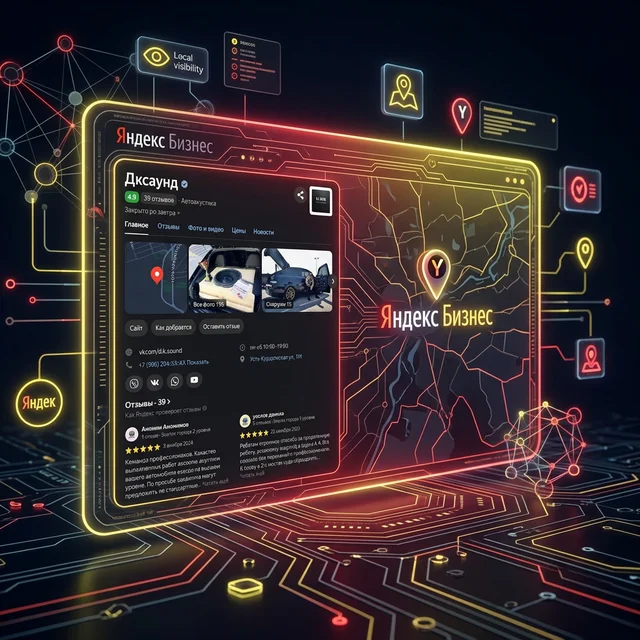 Оформление Яндекс Бизнес и Карт